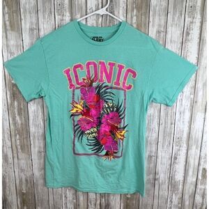 Spoiler Alert Aqua "Iconic" Graphic Women's T-Shirt Size Medium